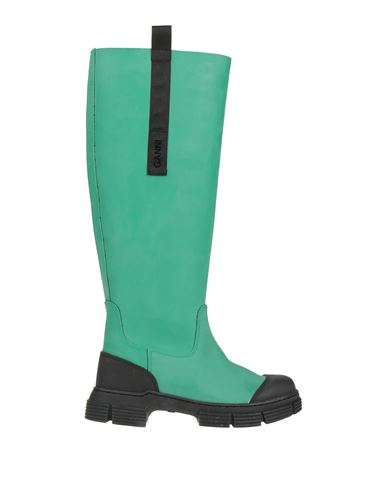 Shop Ganni Woman Boot Light Green Size 7 Rubber