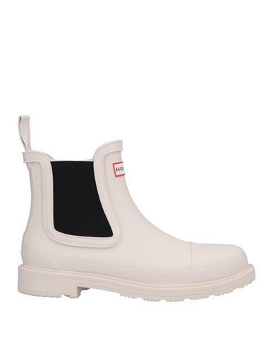 Hunter Woman Ankle Boots Off White Size 5 Rubber