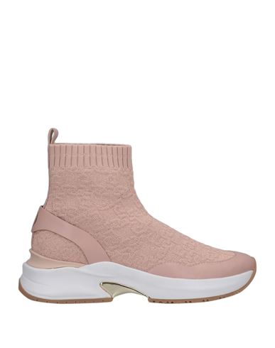 Liu •jo Woman Sneakers Pastel Pink Size 8 Textile Fibers