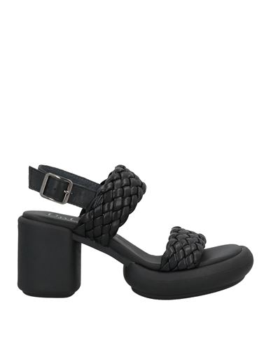 Unlace Woman Sandals Black Size 6 Soft Leather