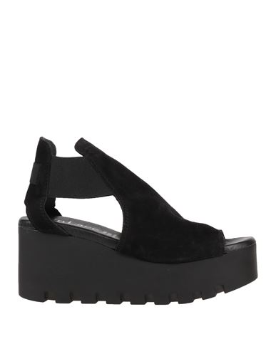 Unlace Woman Sandals Black Size 5 Soft Leather