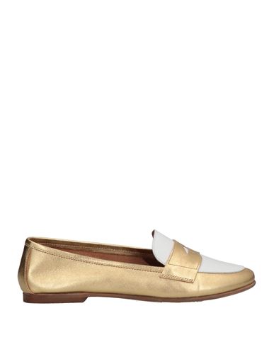 La Corte Della Pelle By Franco Ballin Woman Loafers Gold Size 6 Soft Leather