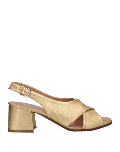 La Corte Della Pelle By Franco Ballin Woman Sandals Gold Size 6 Soft Leather