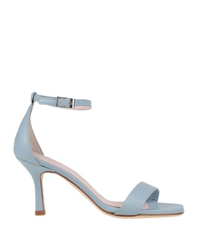 Luca Valentini Woman Sandals Sky Blue Size 5 Soft Leather