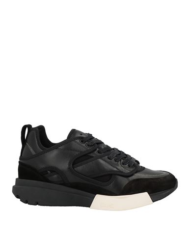 Oamc Aurora Leather Low-top Sneakers In Black