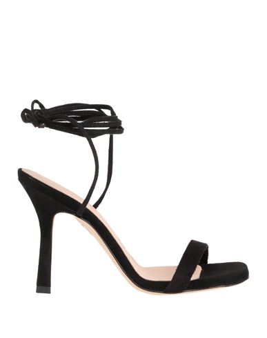 Luca Valentini Woman Sandals Black Size 5 Soft Leather