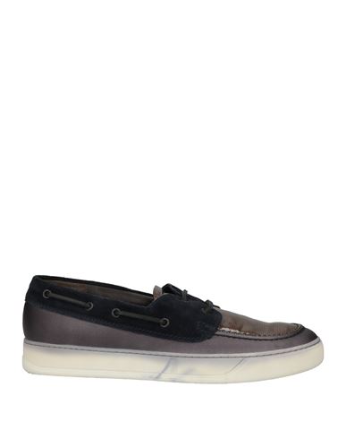 Lanvin Man Loafers Lead Size 9 Soft Leather In Black