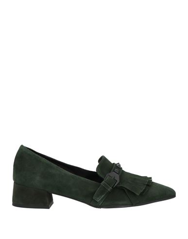 Marian Woman Loafers Dark Green Size 8 Soft Leather
