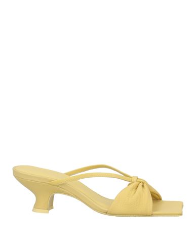 By Far Woman Sandals Light Yellow Size 5 Soft Leather