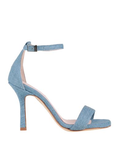 Luca Valentini Woman Sandals Light Blue Size 5 Soft Leather