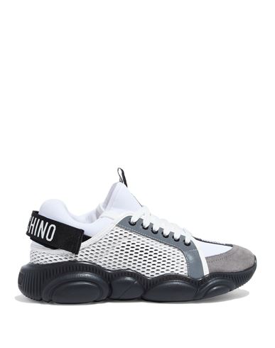 Moschino Man Sneakers White Size 10 Textile Fibers