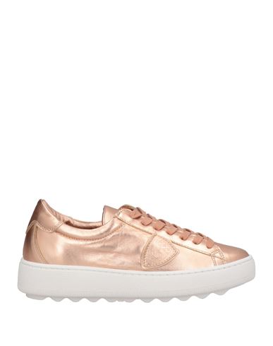 Philippe Model Woman Sneakers Rose Gold Size 7 Soft Leather