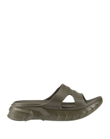 Givenchy Man Sandals Military Green Size 7 Rubber