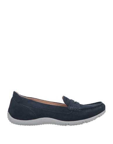 Geox Woman Loafers Navy Blue Size 5 Soft Leather