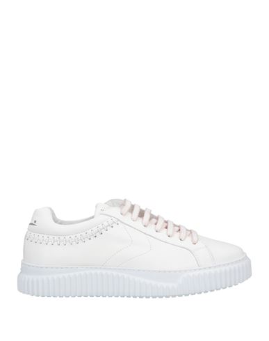 Voile Blanche Woman Sneakers White Size 10 Textile Fibers