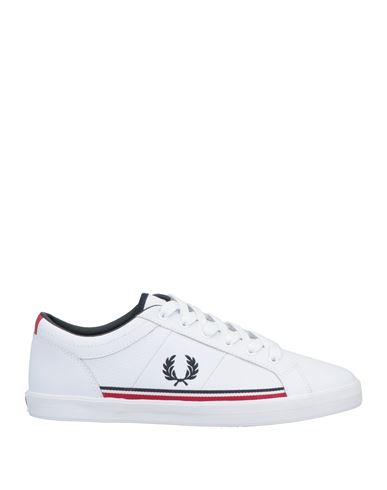 Fred Perry Man Sneakers White Size 7 Soft Leather
