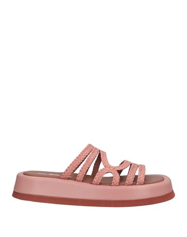 Pas De Rouge Woman Sandals Pastel Pink Size 6 Soft Leather