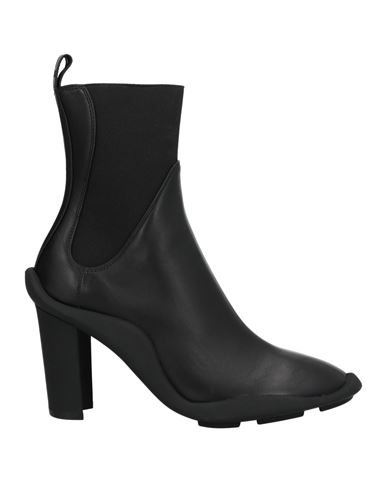 Msgm Woman Ankle Boots Black Size 5 Soft Leather