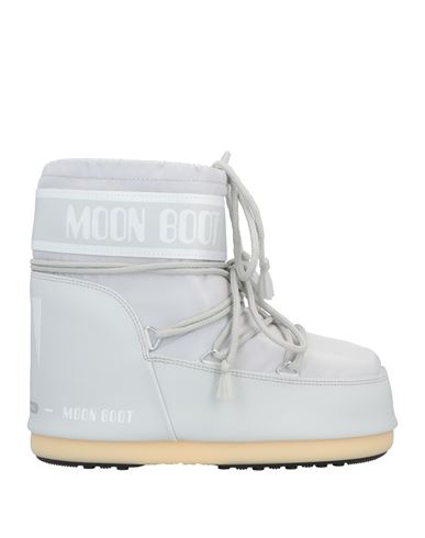 Moon Boot Woman Ankle Boots Light Grey Size 5.5-7 Nylon, Textile Fibers