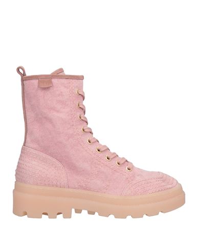 L'autre Chose L' Autre Chose Woman Ankle Boots Pink Size 7 Textile Fibers, Leather