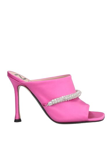 N°21 Woman Sandals Fuchsia Size 8 Textile Fibers In Pink