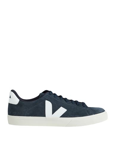 Shop Veja Campo Man Sneakers Navy Blue Size 9 Soft Leather