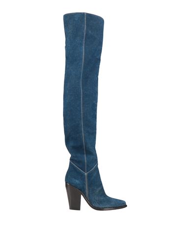 Philosophy Di Lorenzo Serafini Woman Boot Blue Size 10 Leather In Blue