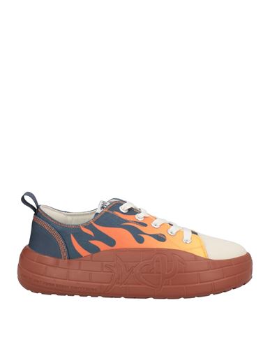 Acupuncture Man Sneakers Orange Size 7.5 Textile Fibers