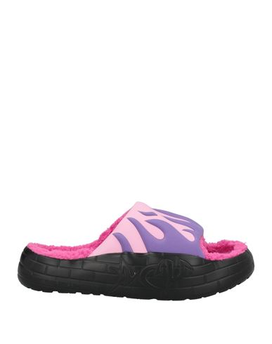 Acupuncture Nyu Flames Rubber Slide Sandals In Pink