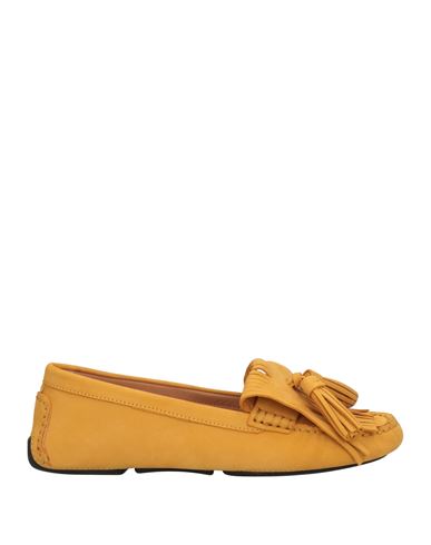 Boemos Woman Loafers Mustard Size 5 Soft Leather In Yellow