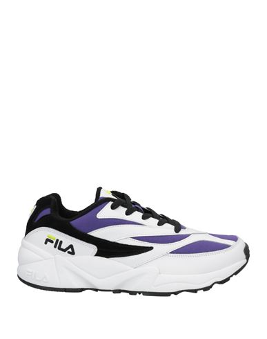 Fila Man Sneakers White Size 10 Soft Leather, Textile Fibers