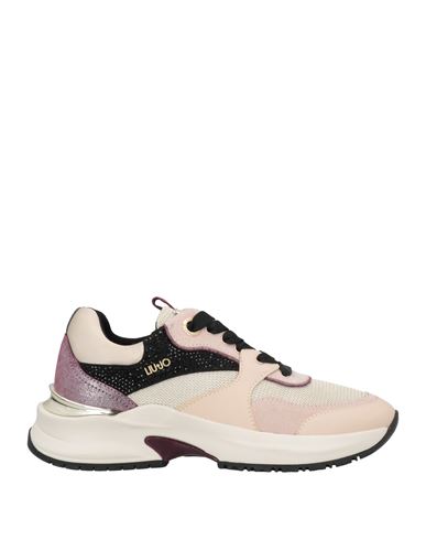 Liu •jo Woman Sneakers Blush Size 6 Leather, Textile Fibers In Pink