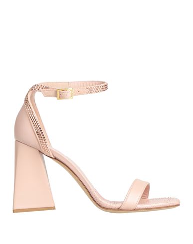Giampaolo Viozzi Woman Sandals Pink Size 9 Soft Leather