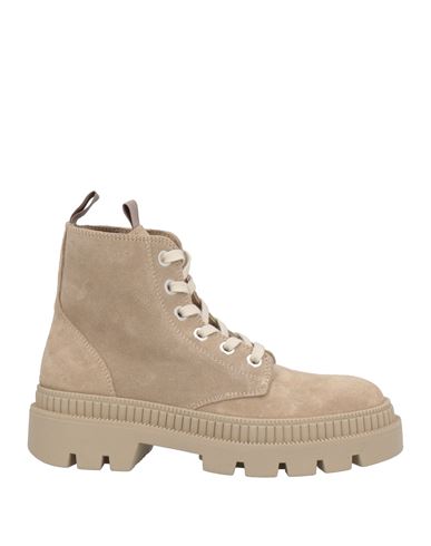 Fabbrica Dei Colli Woman Ankle Boots Beige Size 6 Leather