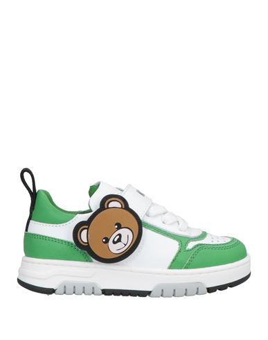 Moschino Kid Babies'  Toddler Girl Sneakers Green Size 10c Soft Leather