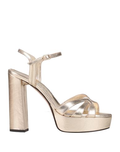 Marc Ellis Woman Sandals Platinum Size 6 Soft Leather In Grey