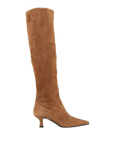 Konstantin Starke Woman Knee Boots Camel Size 7 Soft Leather In Beige