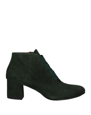 Andrea Puccini Woman Ankle Boots Dark Green Size 6 Soft Leather