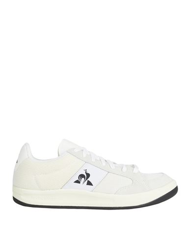 Le Coq Sportif Ashe Team Man Sneakers Off White Size 8.5 Soft Leather, Textile Fibers