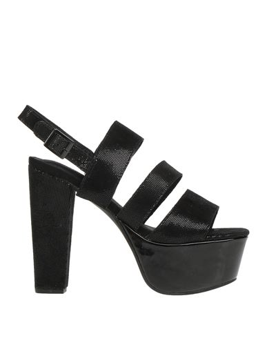 Jeffrey Campbell Woman Sandals Black Size 8 Soft Leather