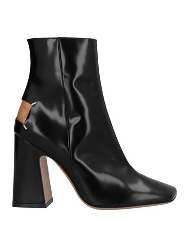 Shop Maison Margiela Woman Ankle Boots Black Size 8 Leather