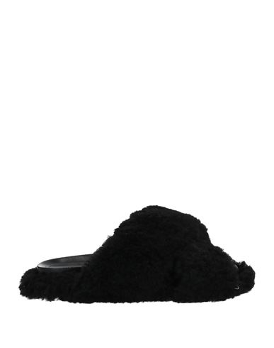 Marni Woman Sandals Black Size 9 Shearling
