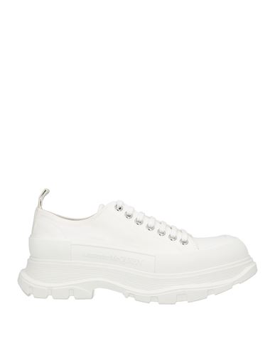 Alexander Mcqueen Man Sneakers White Size 6 Textile Fibers