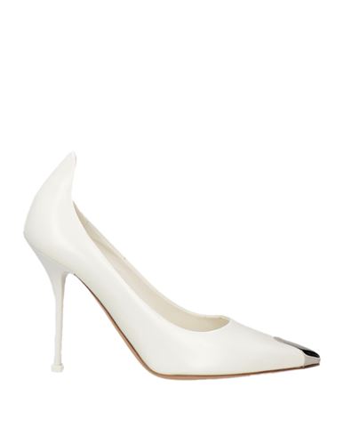 Alexander Mcqueen Woman Pumps White Size 7 Soft Leather