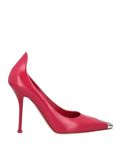 Shop Alexander Mcqueen Woman Pumps Red Size 8 Soft Leather