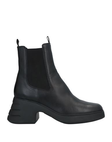 Hogan Woman Ankle Boots Black Size 8.5 Soft Leather
