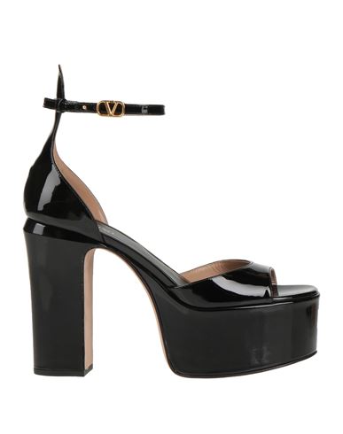 Shop Valentino Garavani Woman Sandals Black Size 10.5 Leather
