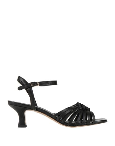 Paolo Mattei Woman Sandals Black Size 9 Textile Fibers