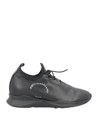 John Galliano Woman Sneakers Black Size 7 Soft Leather