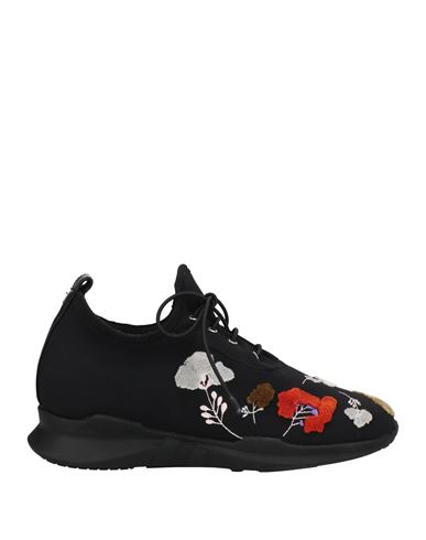 John Galliano Woman Sneakers Black Size 6 Textile Fibers